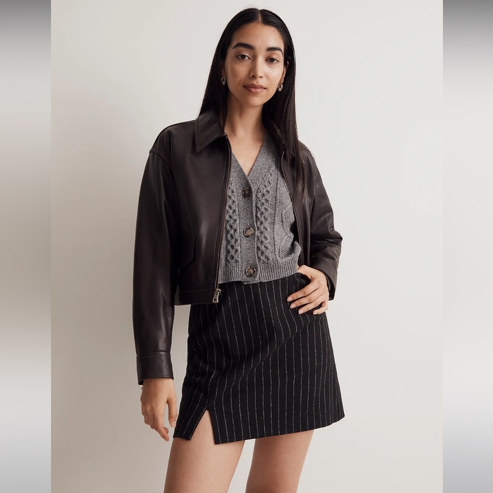 Madewell Wool-Blend Mini Skirt